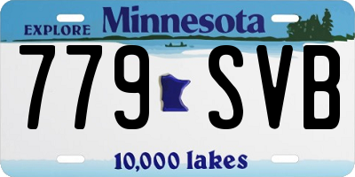 MN license plate 779SVB