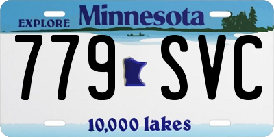 MN license plate 779SVC