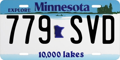 MN license plate 779SVD