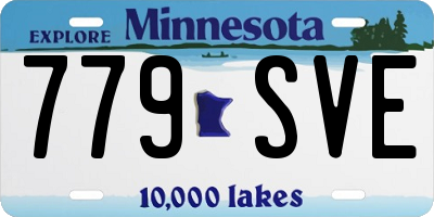 MN license plate 779SVE
