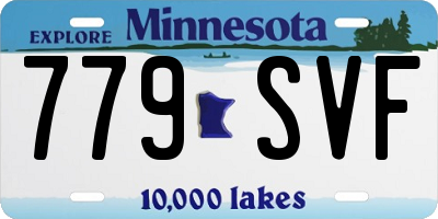 MN license plate 779SVF