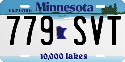MN license plate 779SVT
