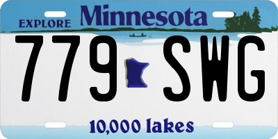 MN license plate 779SWG
