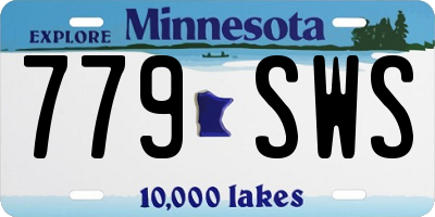 MN license plate 779SWS