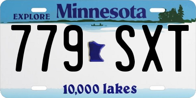 MN license plate 779SXT