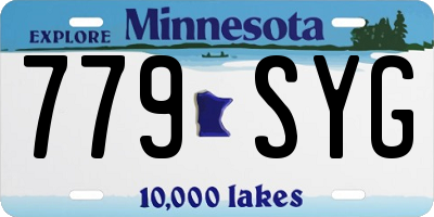 MN license plate 779SYG
