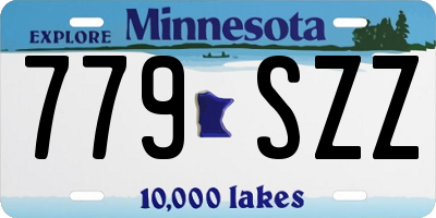 MN license plate 779SZZ