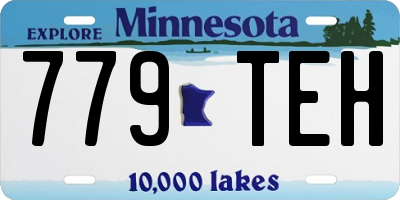 MN license plate 779TEH