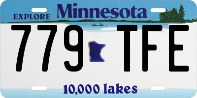 MN license plate 779TFE