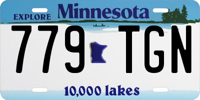 MN license plate 779TGN