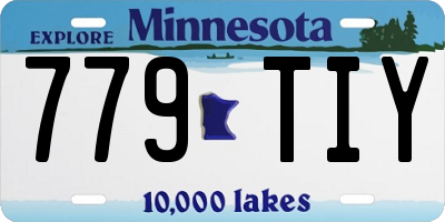 MN license plate 779TIY