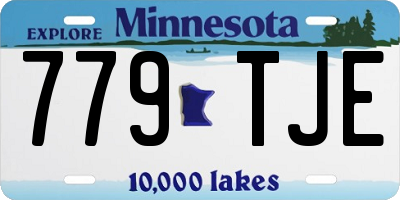 MN license plate 779TJE