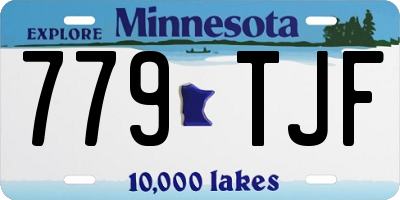 MN license plate 779TJF