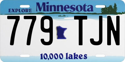 MN license plate 779TJN