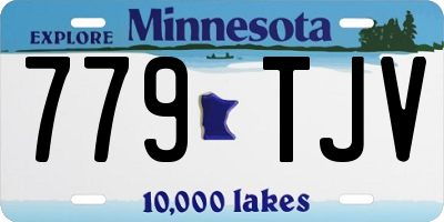 MN license plate 779TJV