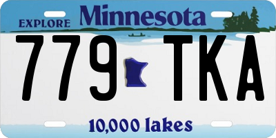 MN license plate 779TKA