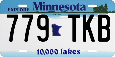 MN license plate 779TKB