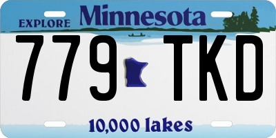MN license plate 779TKD
