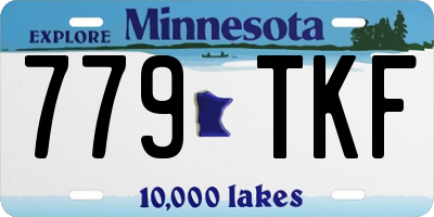MN license plate 779TKF