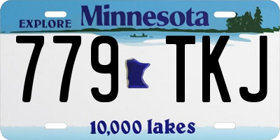 MN license plate 779TKJ
