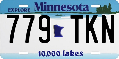 MN license plate 779TKN