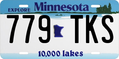 MN license plate 779TKS