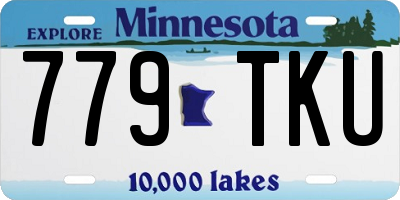 MN license plate 779TKU