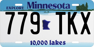 MN license plate 779TKX