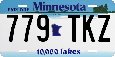 MN license plate 779TKZ