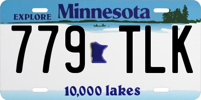 MN license plate 779TLK