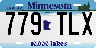 MN license plate 779TLX