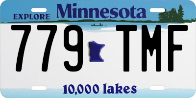 MN license plate 779TMF