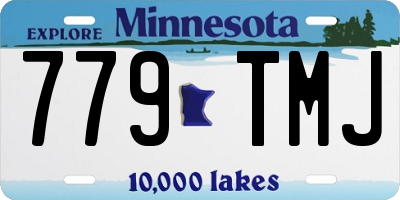 MN license plate 779TMJ