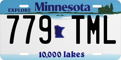 MN license plate 779TML