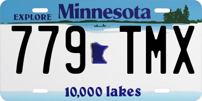 MN license plate 779TMX