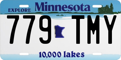 MN license plate 779TMY