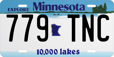 MN license plate 779TNC