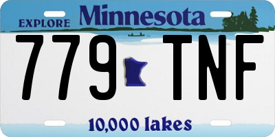 MN license plate 779TNF