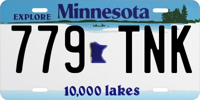 MN license plate 779TNK