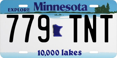 MN license plate 779TNT