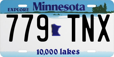 MN license plate 779TNX