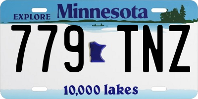 MN license plate 779TNZ