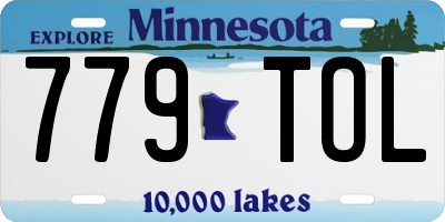 MN license plate 779TOL