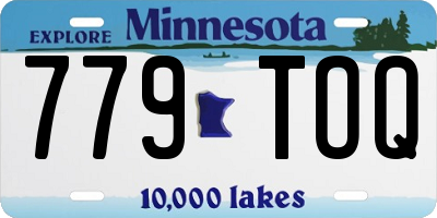 MN license plate 779TOQ