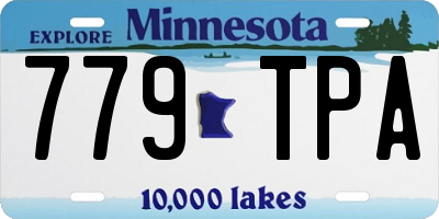 MN license plate 779TPA