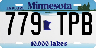 MN license plate 779TPB