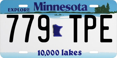 MN license plate 779TPE