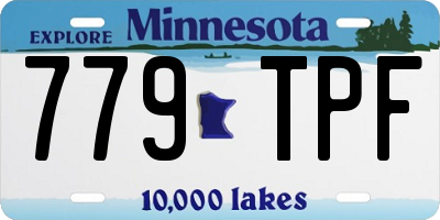 MN license plate 779TPF