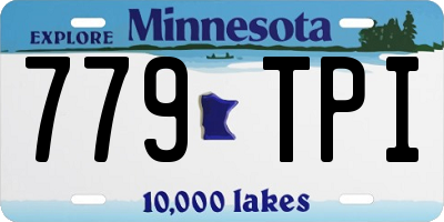 MN license plate 779TPI