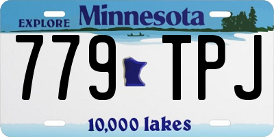 MN license plate 779TPJ